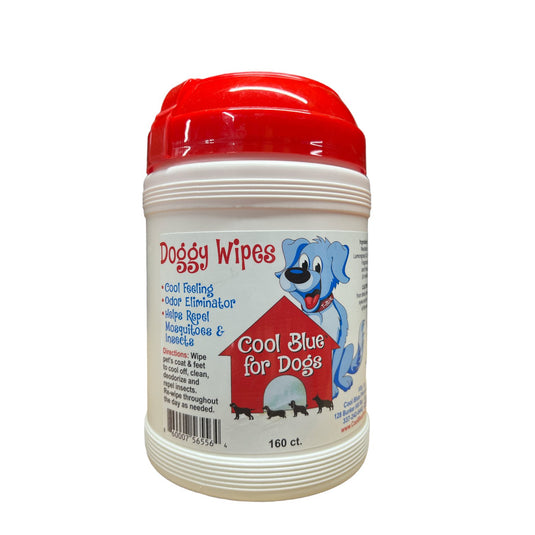 Cool Blue Doggy Wipes 160ct - coolblueproducts