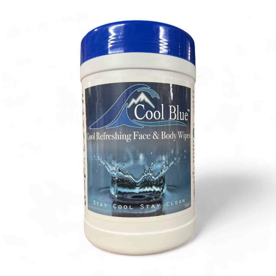 Cool Blue Refreshing Face & Body Wipes 160ct - coolblueproducts
