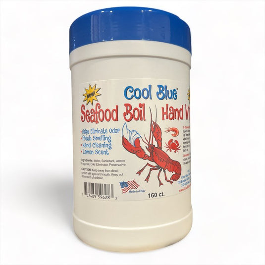 Cool Blue Seafood Boil Hand Wipes - coolblueproducts